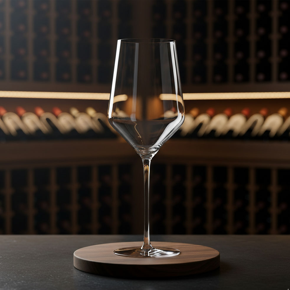 verre à vin blanc en cristal sans plomb soufflé à la bouche - collection PALACE - maison CYNA