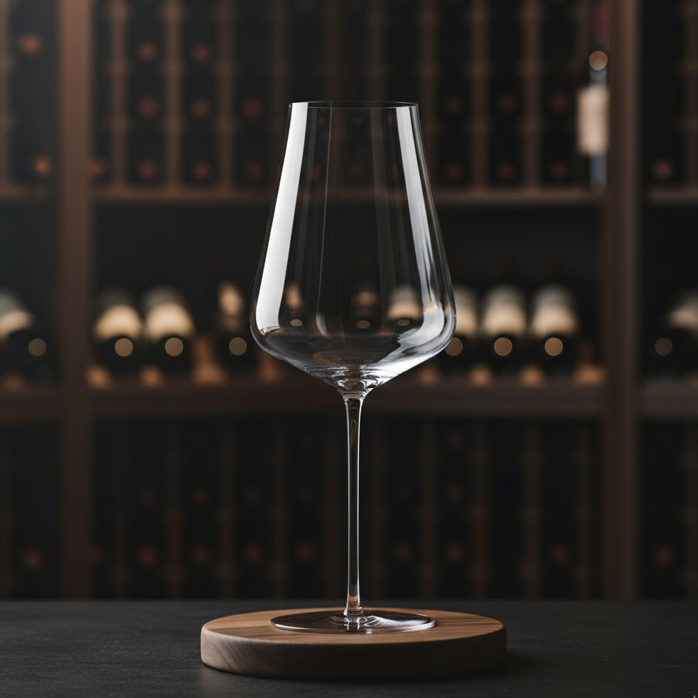 verre à Bordeaux en cristal sans plomb soufflé à la bouche - collection PALACE - maison CYNA