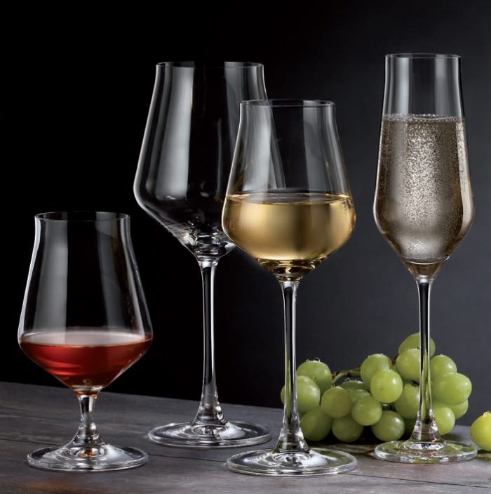 verre en cristal - collection alca - maison cyna