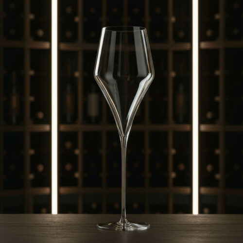 flute à champagne n°2 en cristal sans plomb soufflé à la bouche- 4 - collection PALACE - maison CYNA