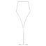 flute champagne n°2 cristal soufflé à la bouche - collection PALACE