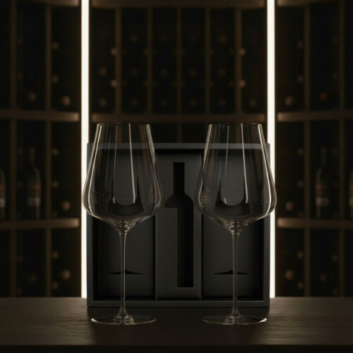 coffret cadeau verres à bordeaux en cristal sans plomb soufflés à la bouche - collection PALACE - maison CYNA