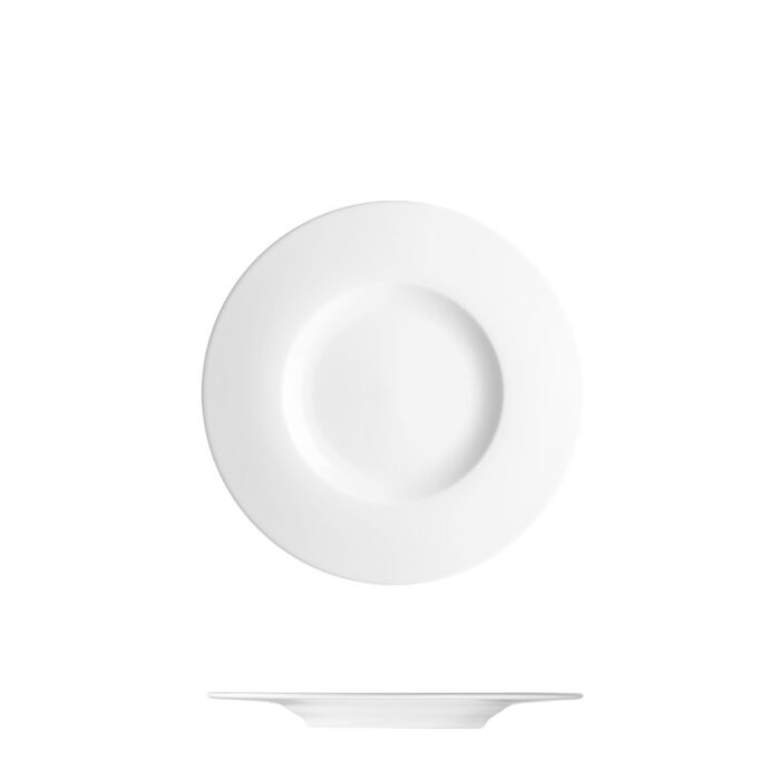 maison cyna - assiette à pain à aile large en porcelaine de prague diamètre 17cm - ESS2117 - collection ESSKLASSE