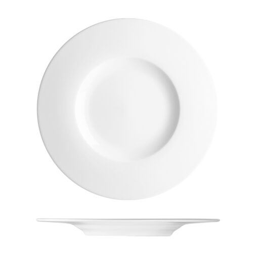 maison cyna - assiette principale à aile large en porcelaine de prague diamètre 29cm - ESS2129 - collection ESSKLASSE
