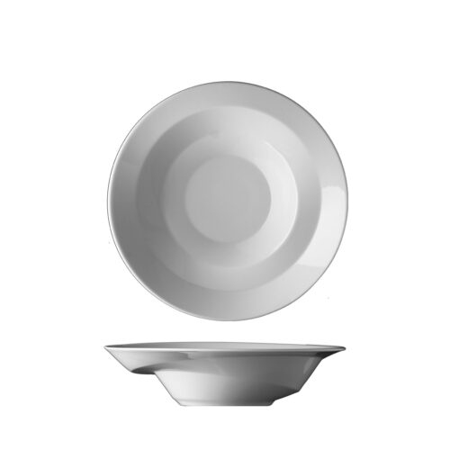 maison cyna - bol accompagnement 23cm à rebord asymétrique en porcelaine de Prague - NAM1423 collection NAMI