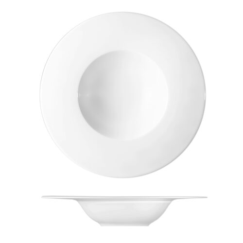 maisson cyna - assiette creuse à aile large en porcelaine de prague diamètre 27cm - ESS1927 - collection ESSKLASSE