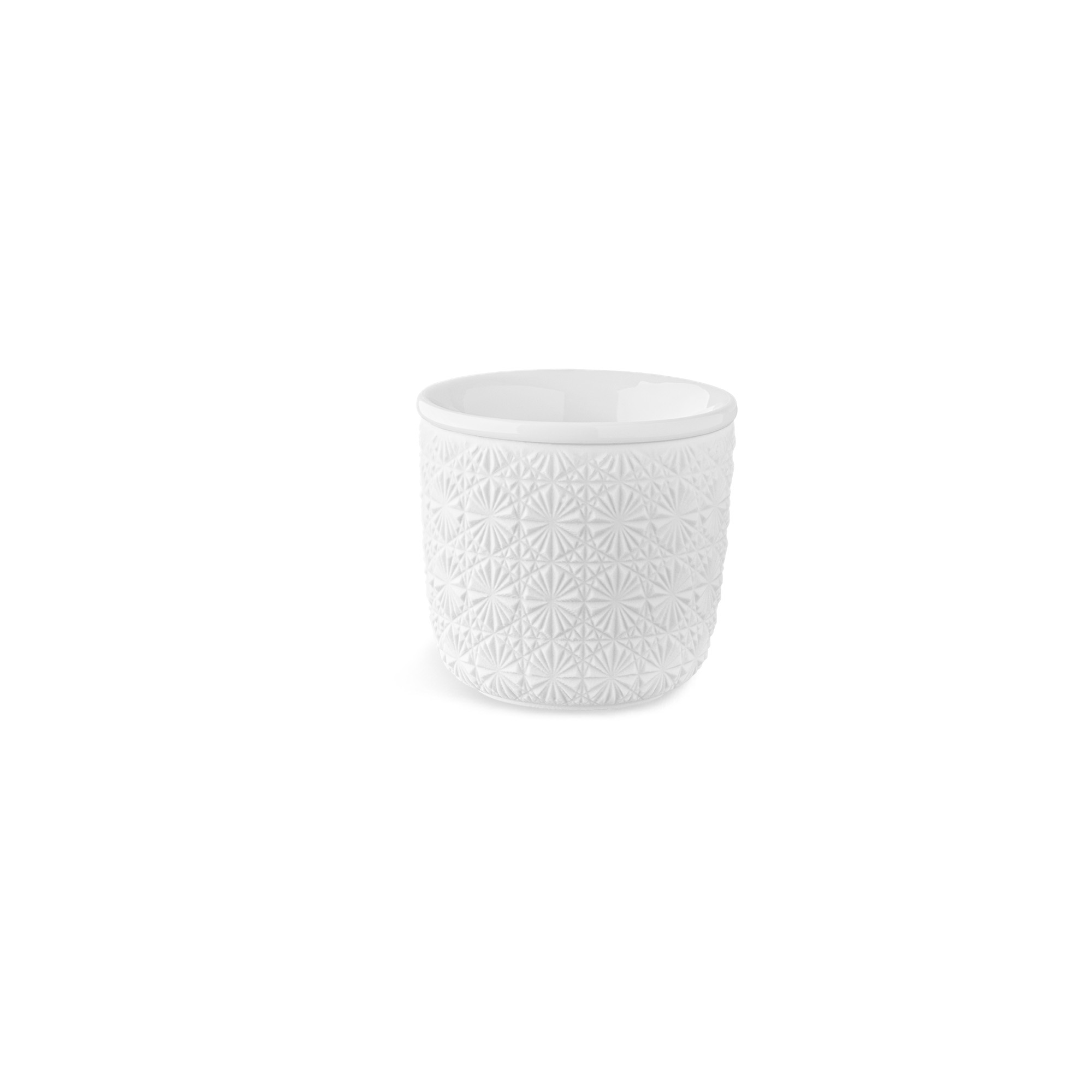 Tasse à Café Noire En Céramique Isolée Sur Fond Blanc Ia Générative
