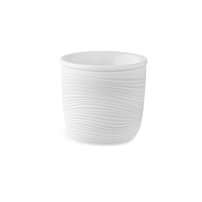maison cyna - set café double paroi granit - porcelaine de qulaité professionnelle - tasse à café expresso 8cl modèle WAVES DCQ9508